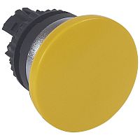 Кнопка с пружинным возвратом ∅ 40 - Osmoz - для комплектации - с грибовидным толкателем - без подсветки - жёлтый | код 023837 |  Legrand